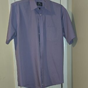 Stafford Purple Casual Button Down Shirt